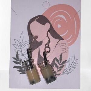 Bubble‎ Tea Dangle Earrings